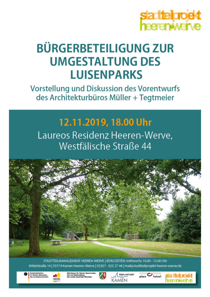 Bürgerbeteiligung zur Umgestaltung des Luisenparks