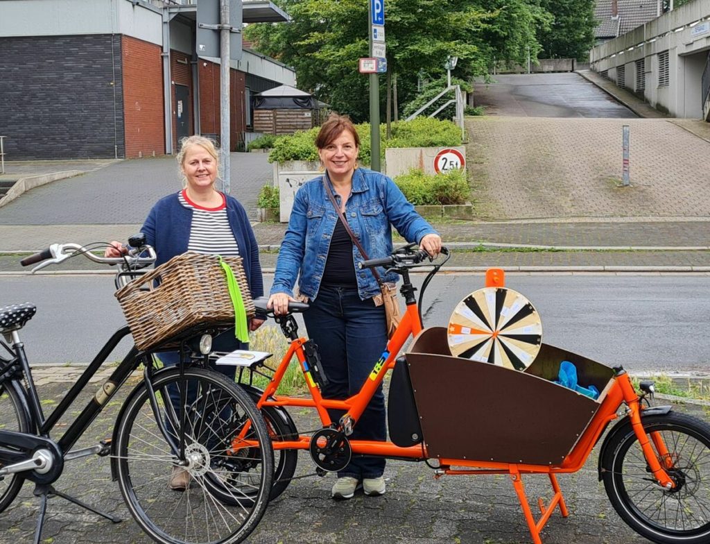 Mobile Ferienaktion der Verbraucherzentrale mit dem Lastenrad "KAti"